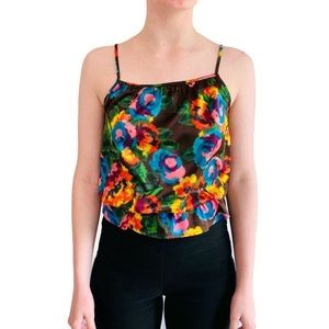 Old Navy Silky Strap Print Tank